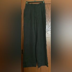 H&M Conscious Black Wide Leg Pant with Pleats